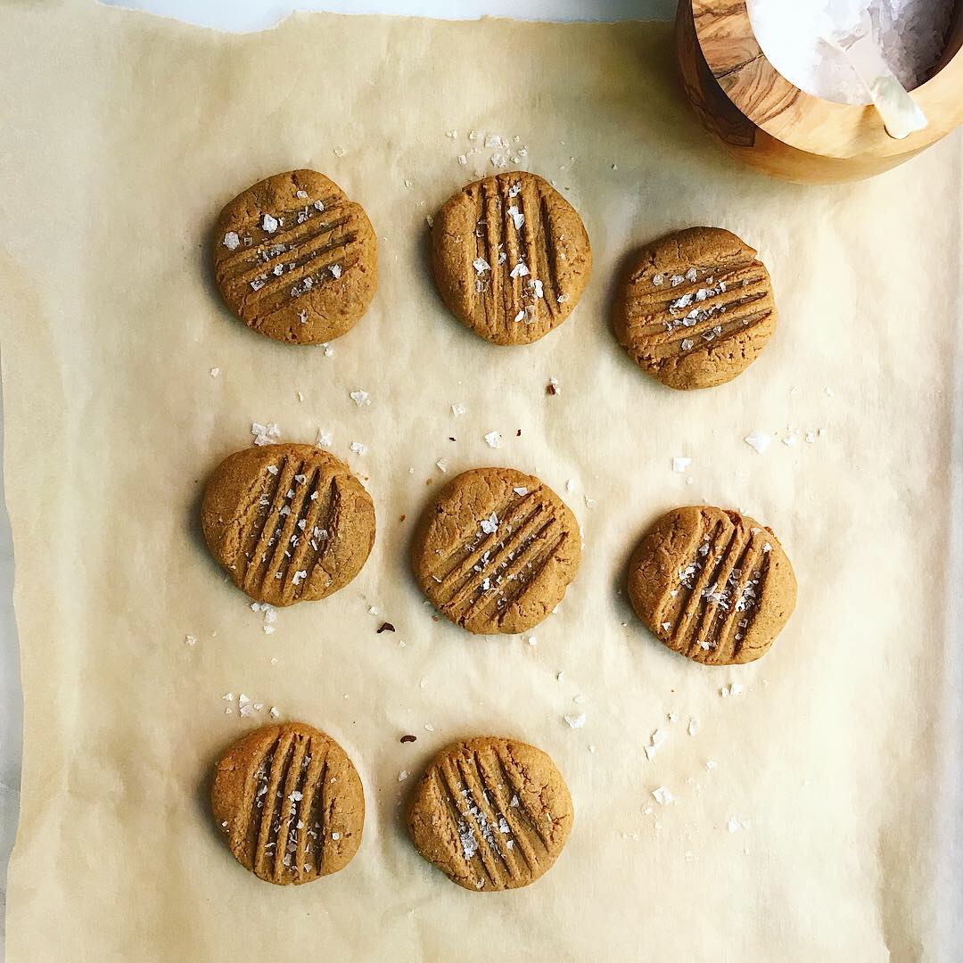 Salted Peanut Butter Cookies