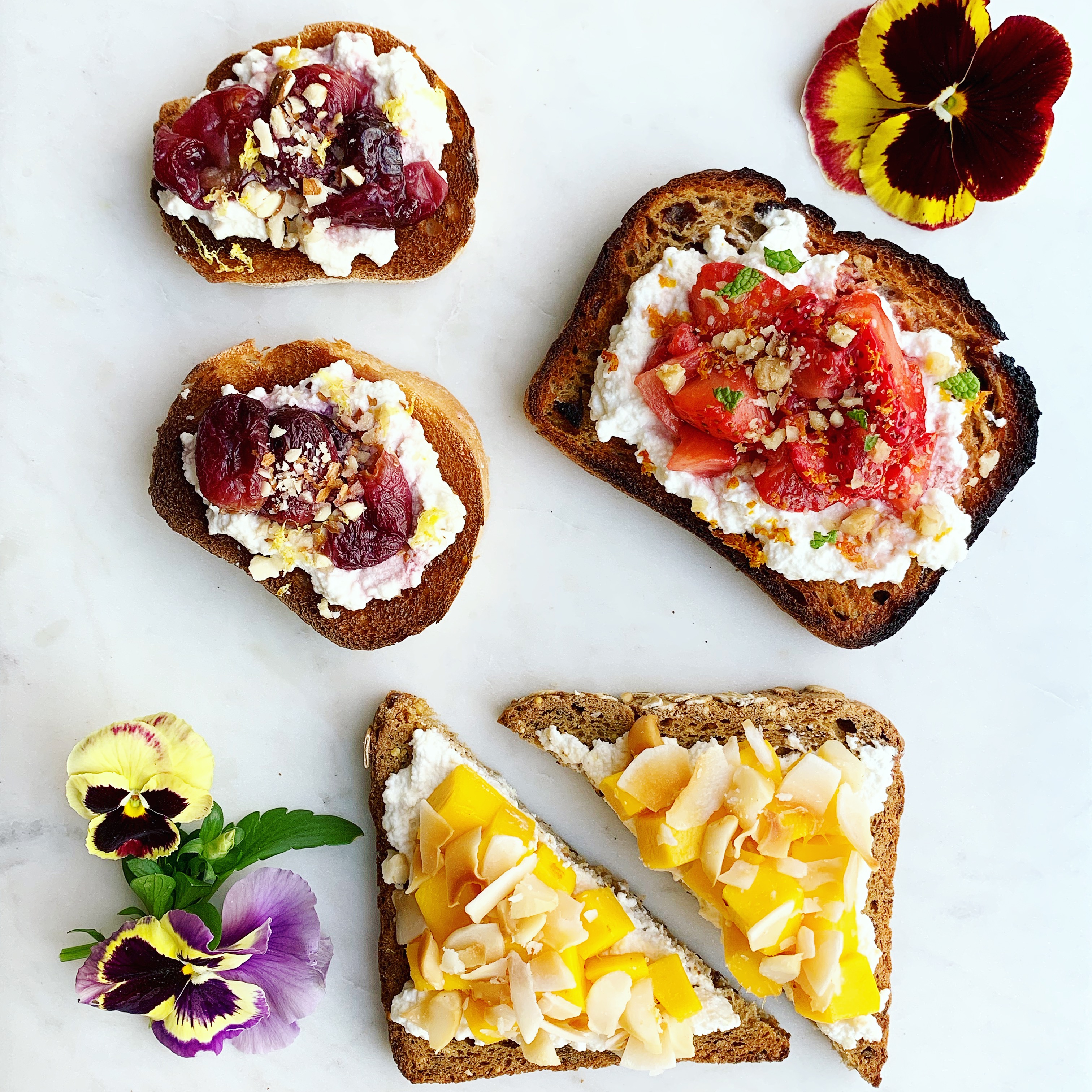 Whipped Ricotta Toast - Choosing Chia