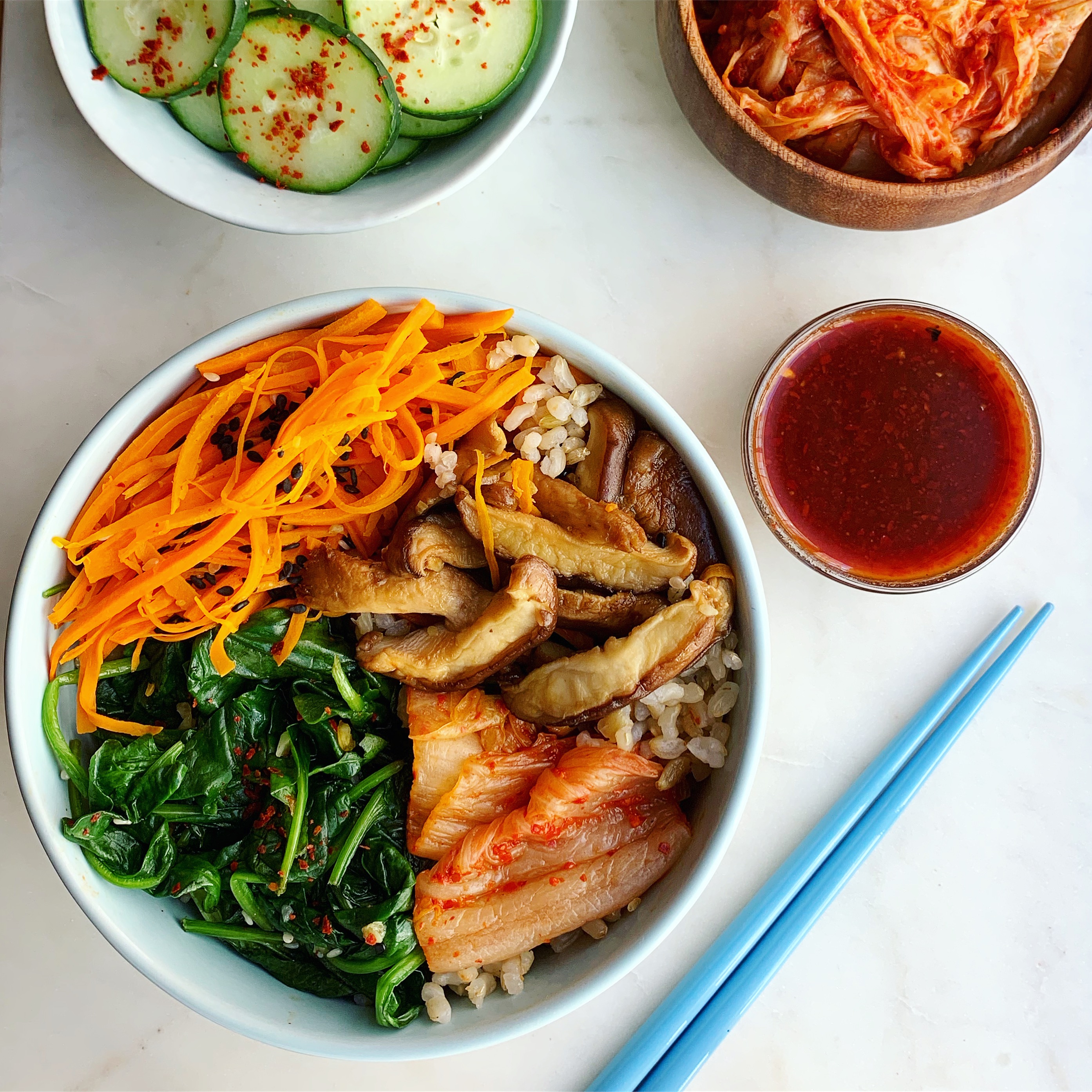 Spicy Vegan Bibimbap