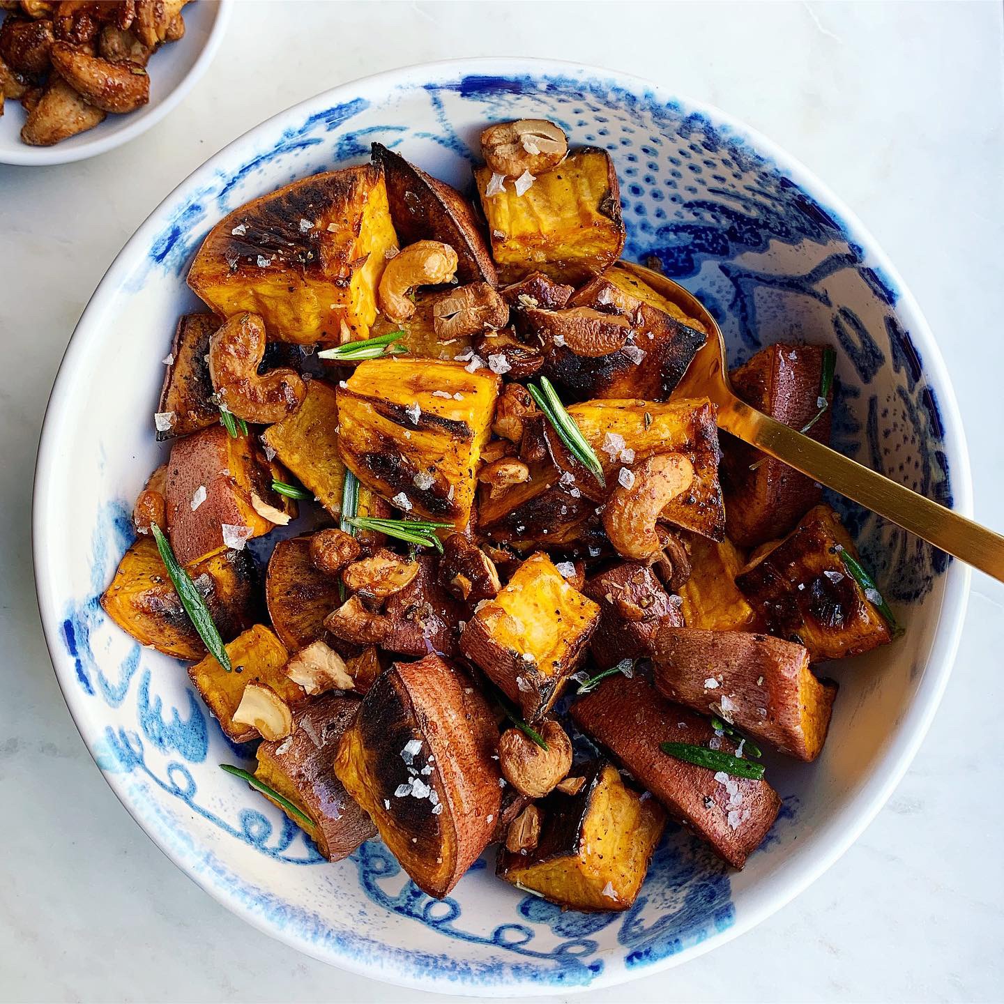 Maple Rosemary Roasted Sweet Potatoes