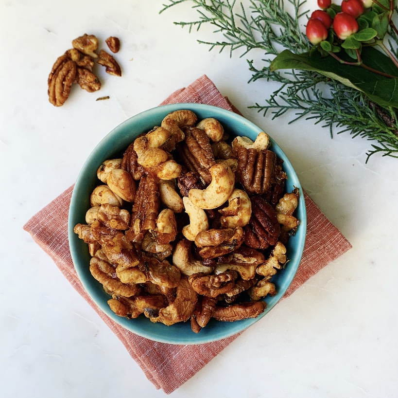 Spiced Candied Mixed Nuts