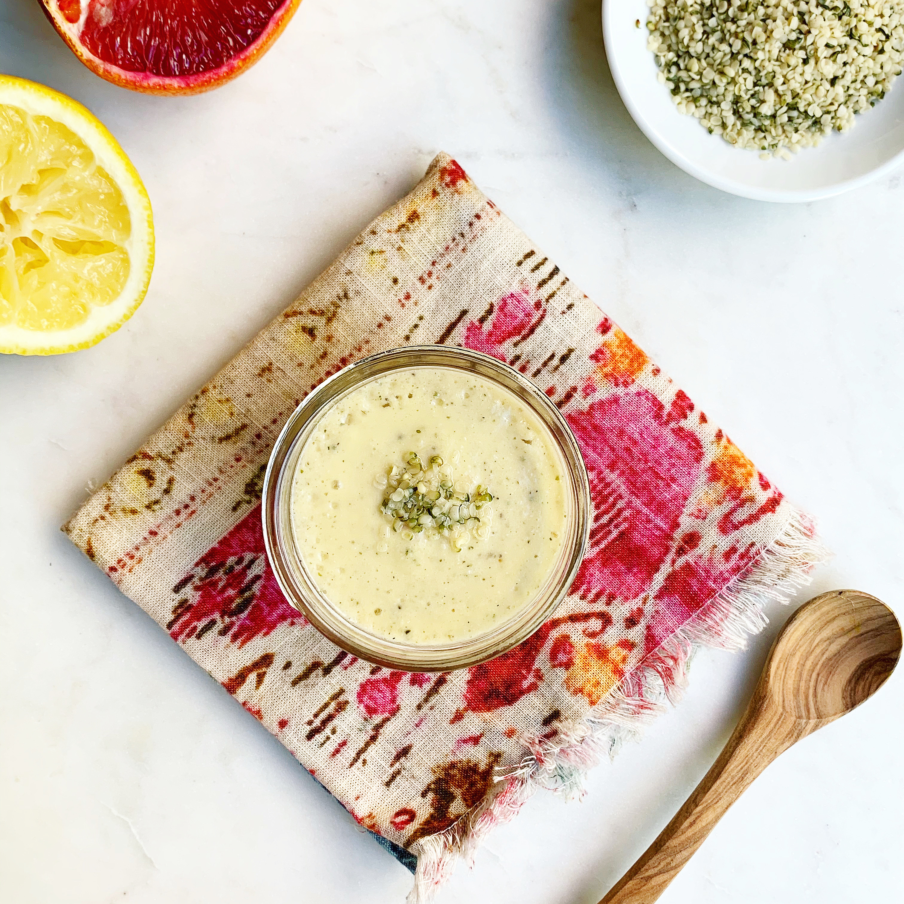 Creamy Hemp Seed Citrus Dressing