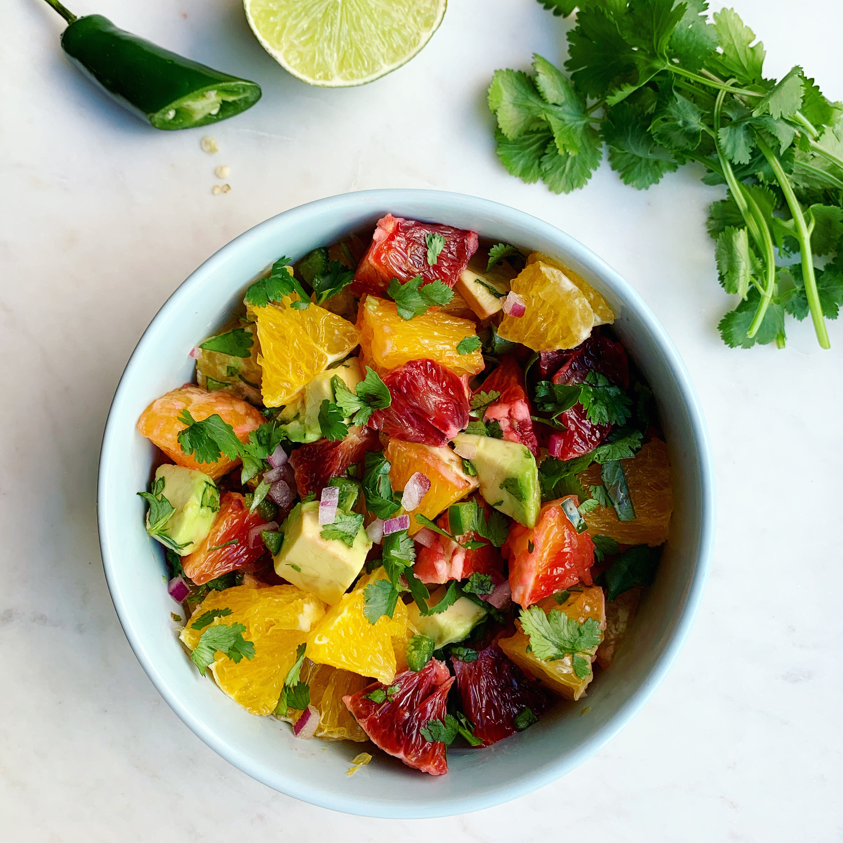 Spicy Citrus + Avocado Salsa