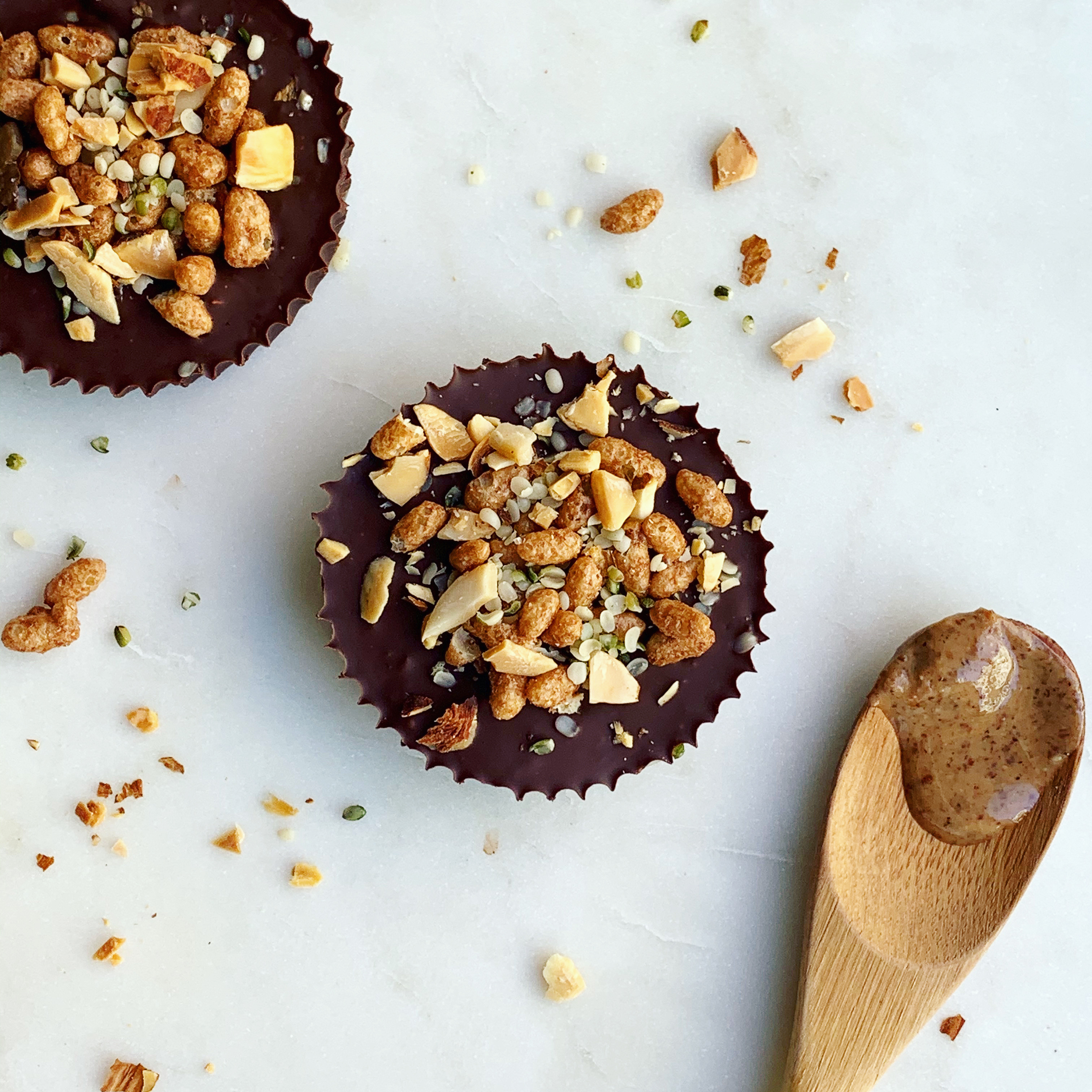 Crispy Almond Butter Cups