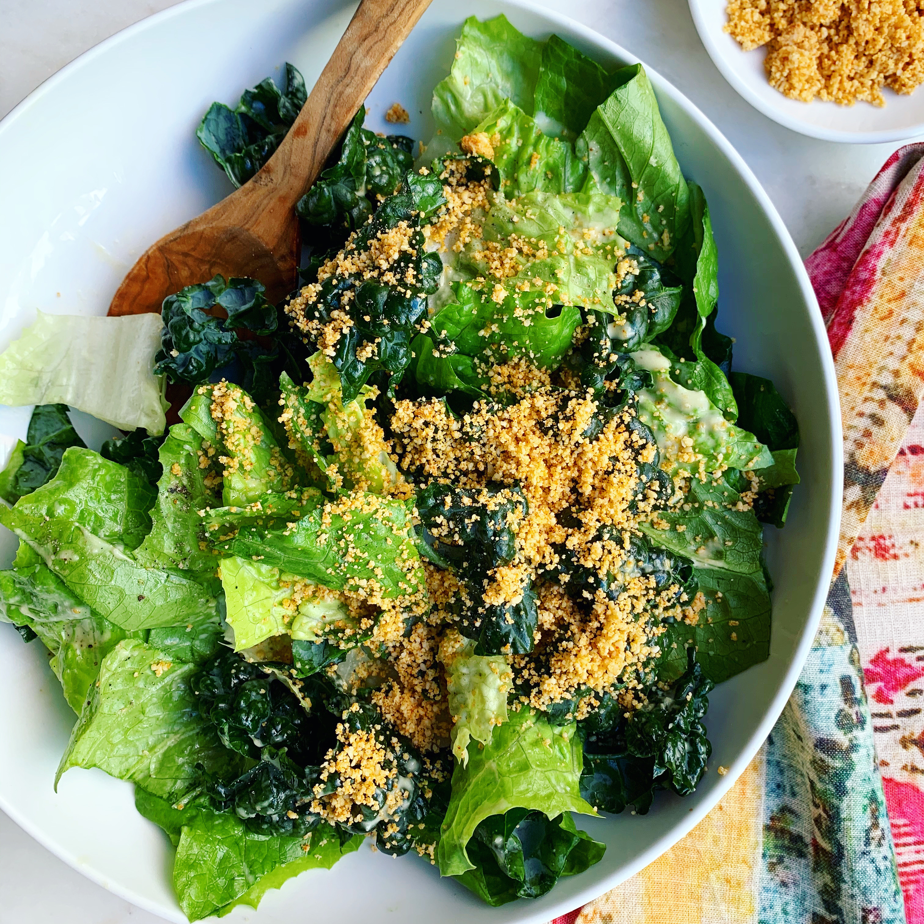 Mexican Kale Caesar with Lime Caesar Dressing