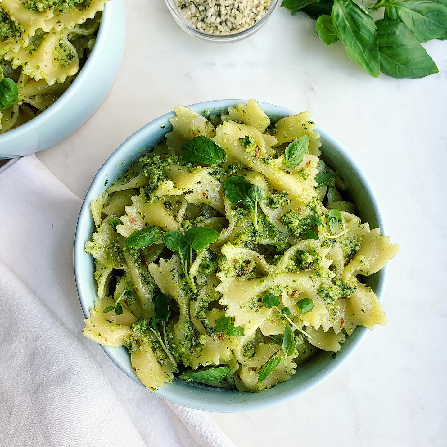 Farfalle with Hemp Seed Pesto