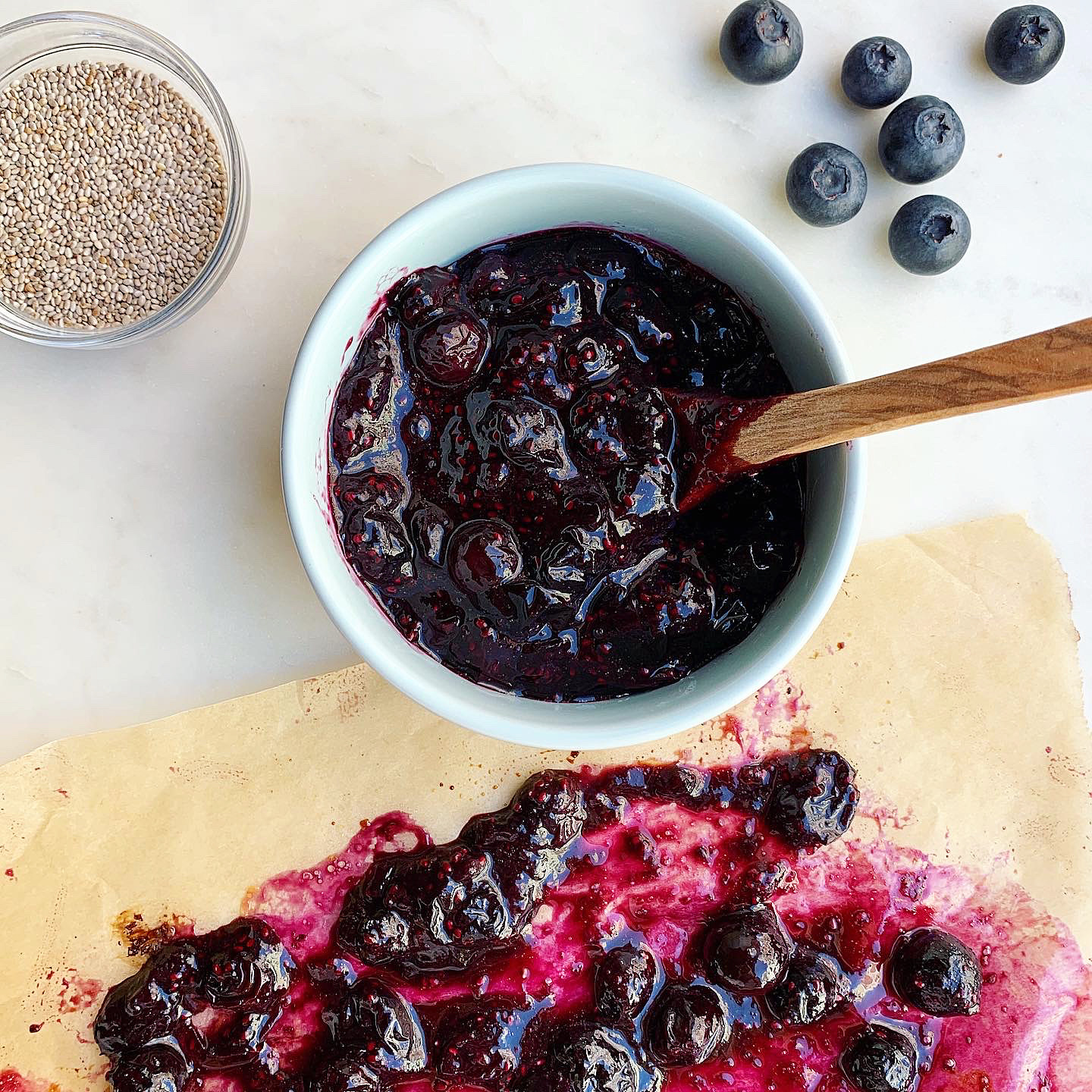 Roasted Blueberry + Chia Jam