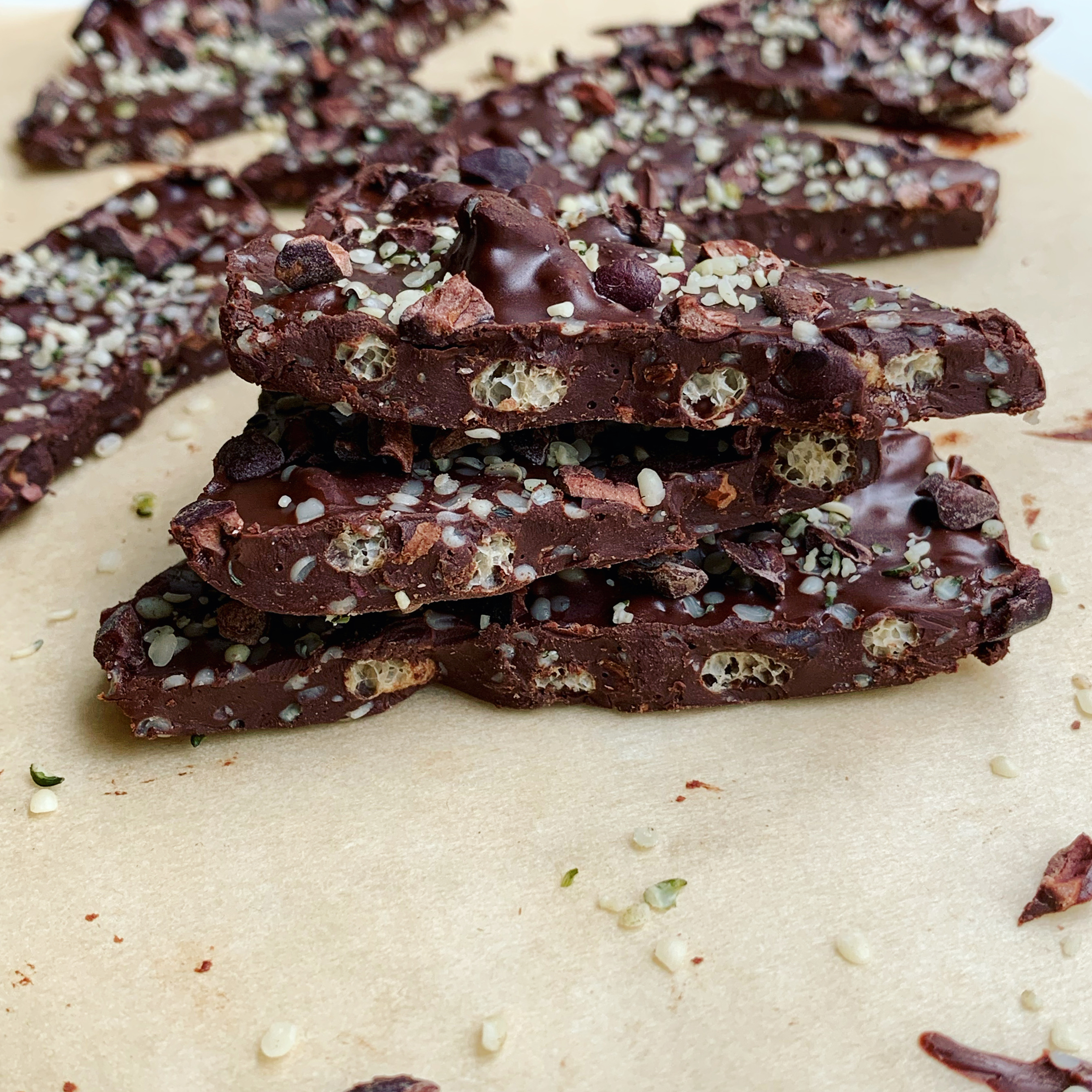 Crunchy Mint Chocolate Bark