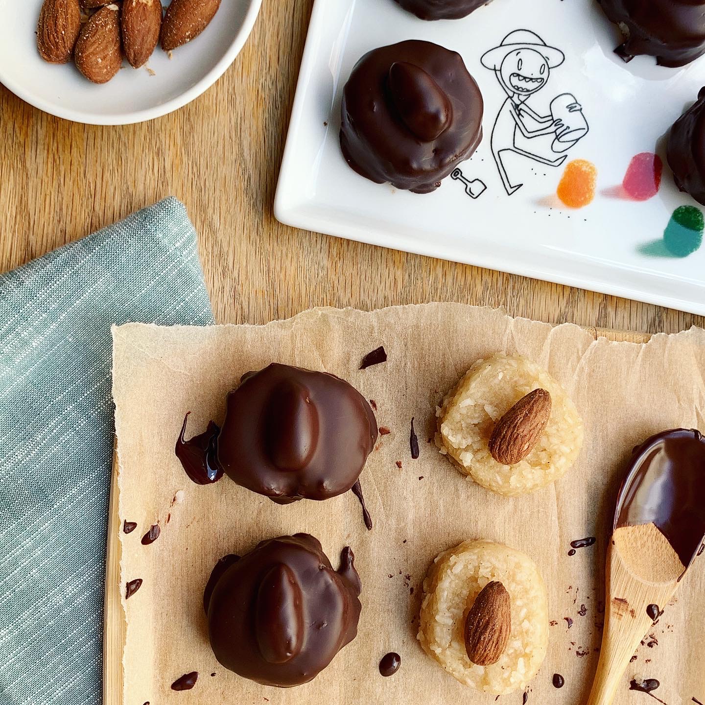 Frozen Almond Joy Bites